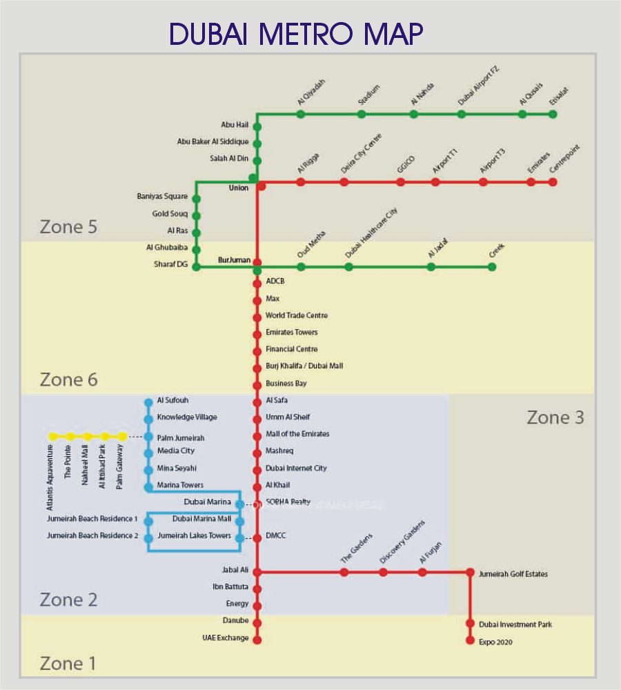 Metro Station Near Me In Dubai, Metro Map 2024 - V Guide